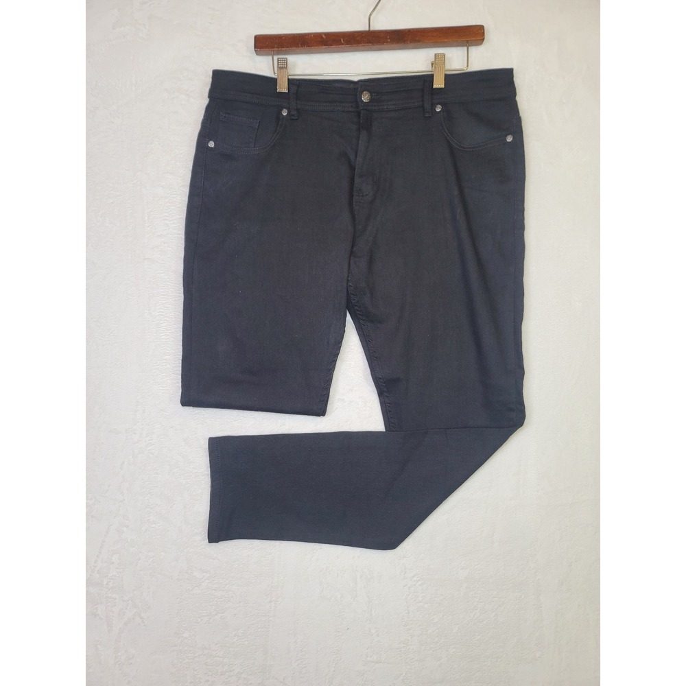 Zara Man SMG Jeans Mens 36 Black Stretch Slim Fit Minimalist Pants 38x32 Preppy